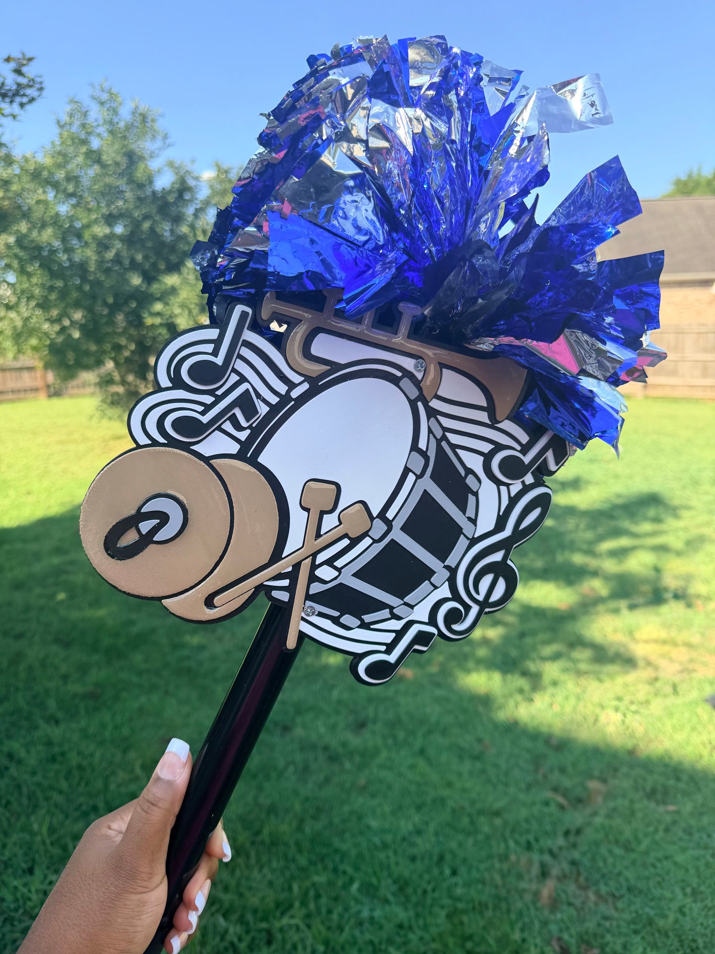Personalized Marching Band Pompom Cheer stick