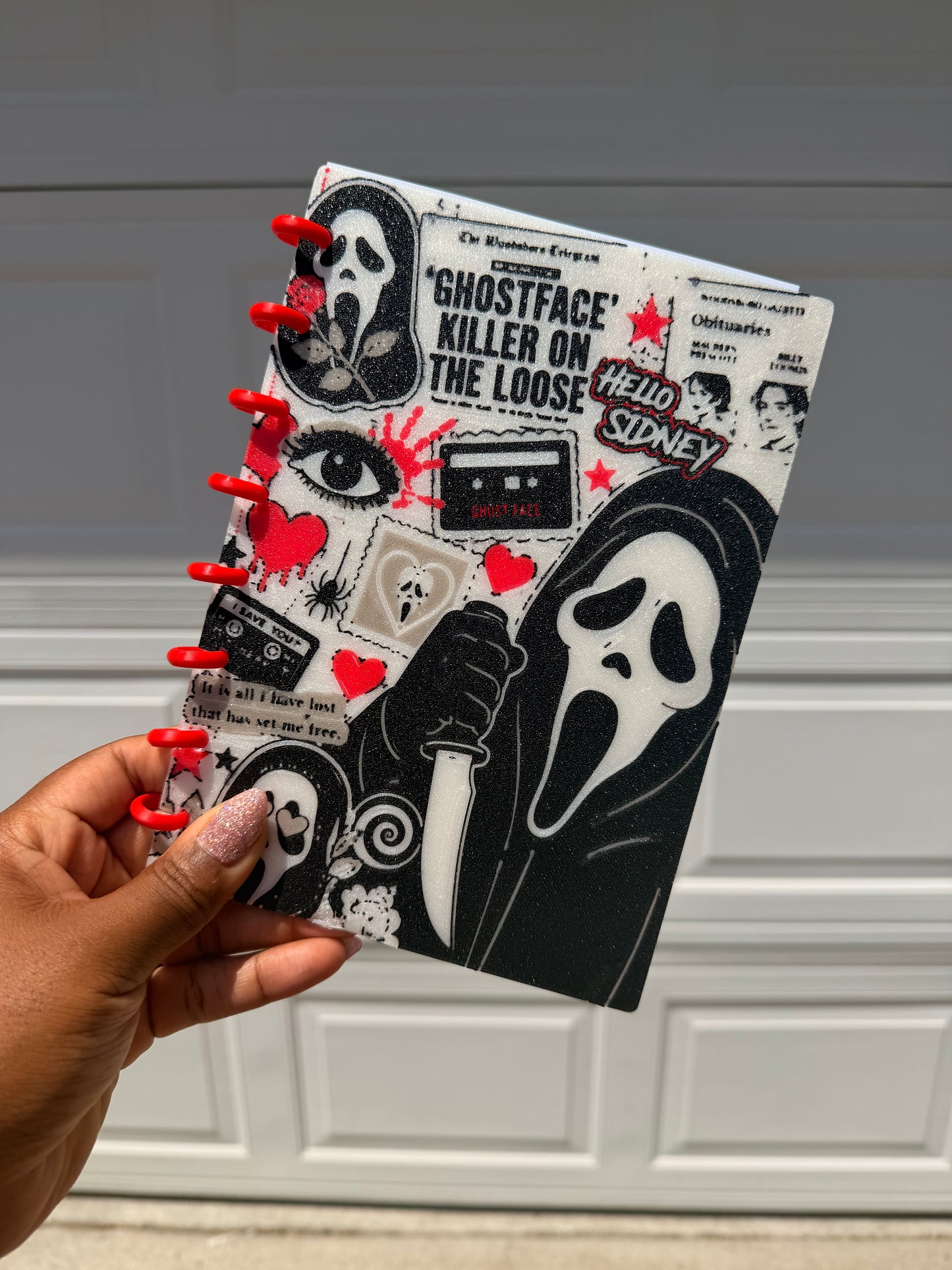 Ghost Face 3D Printed Notebook