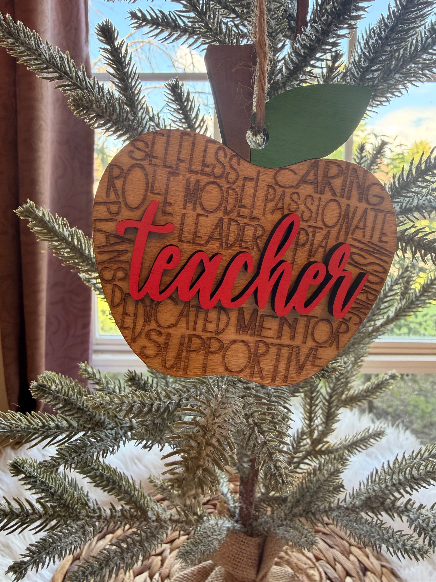Teacher Layered Ornament