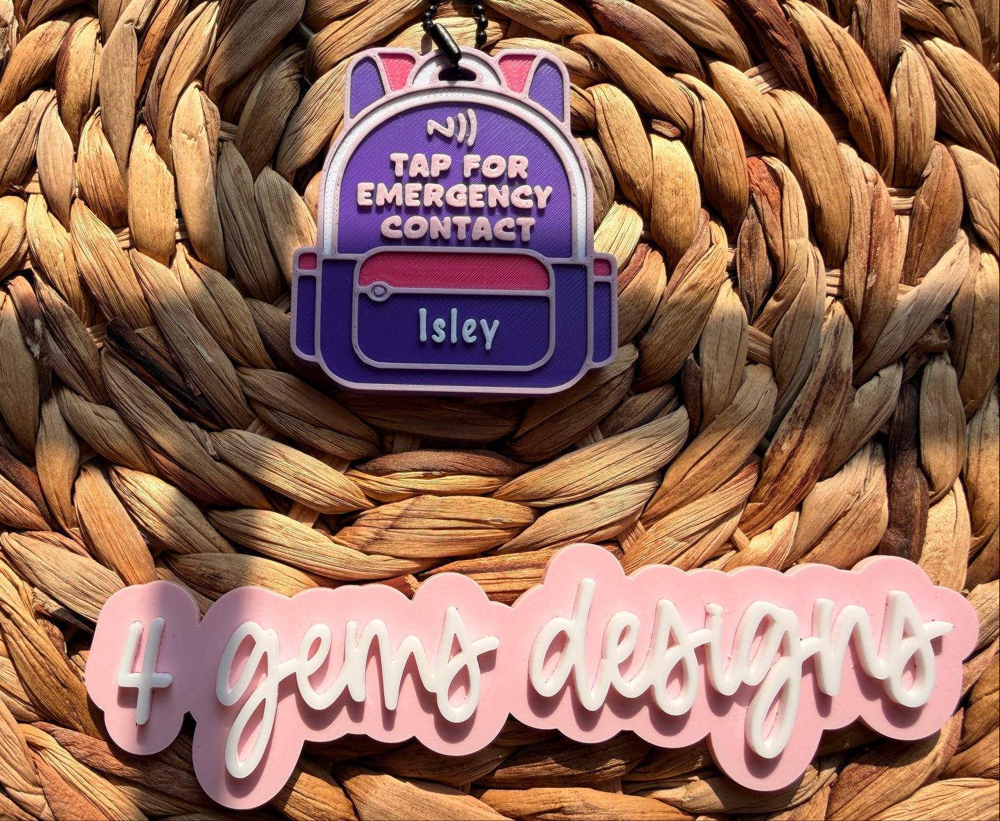 Personalized NFC Backpack Tag