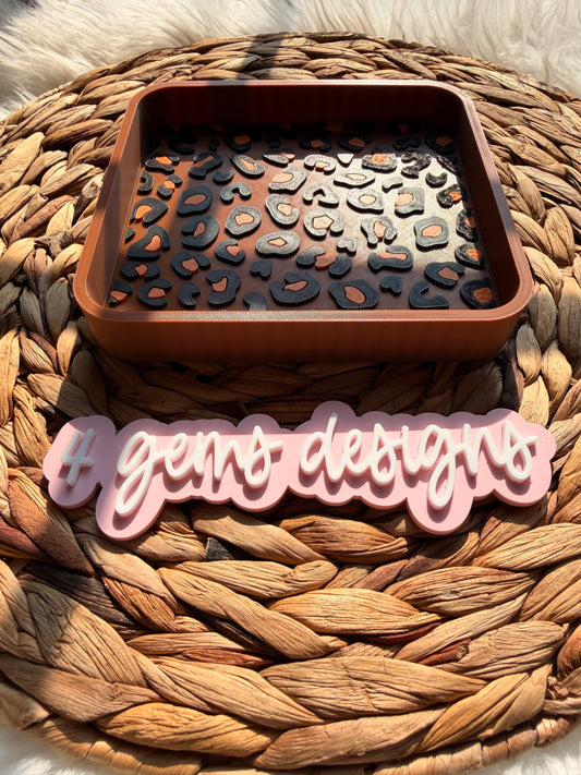 Leopard Trinket Tray