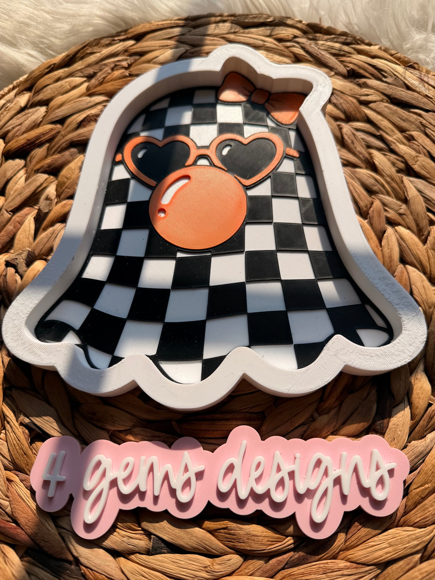 Checkered Ghost Trinket Tray