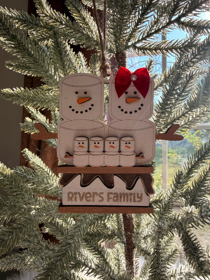 S'mores Family Ornament