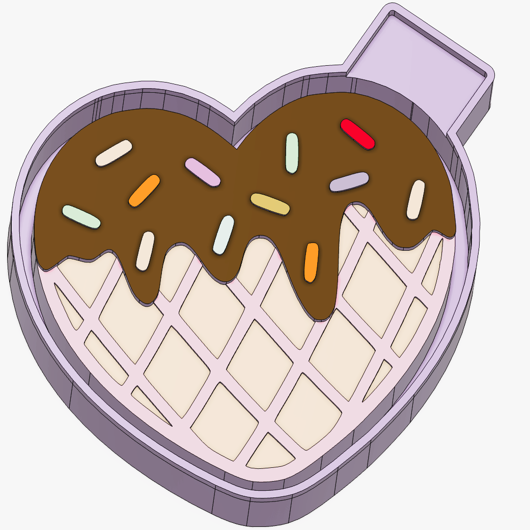 Waffle Heart Mold